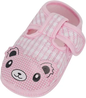 Newborn Baby Girls Cartoon Prewalker Soft Sole Sandals Single Shoes Shoes with Wheels