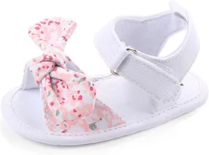 Potato Feet Shoes Baby Summer Bow Girls Boys Sole Non-Slip Flat Soft Sandals Rubber Baby Girl Shoes 3 Months