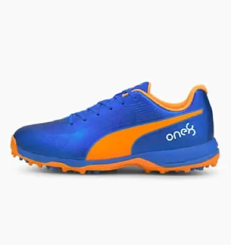 PUMA One8 Virat Kohli 19 Bluemazing Orange Glow Cricket Shoes