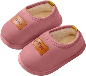 Size 3 Baby Boy Shoes Childrens Girl Cotton Shoes Solid Color Fashion Soft Sole Winter Warm Indoor Non Slip Cotton Shoes Baby Winter Boots