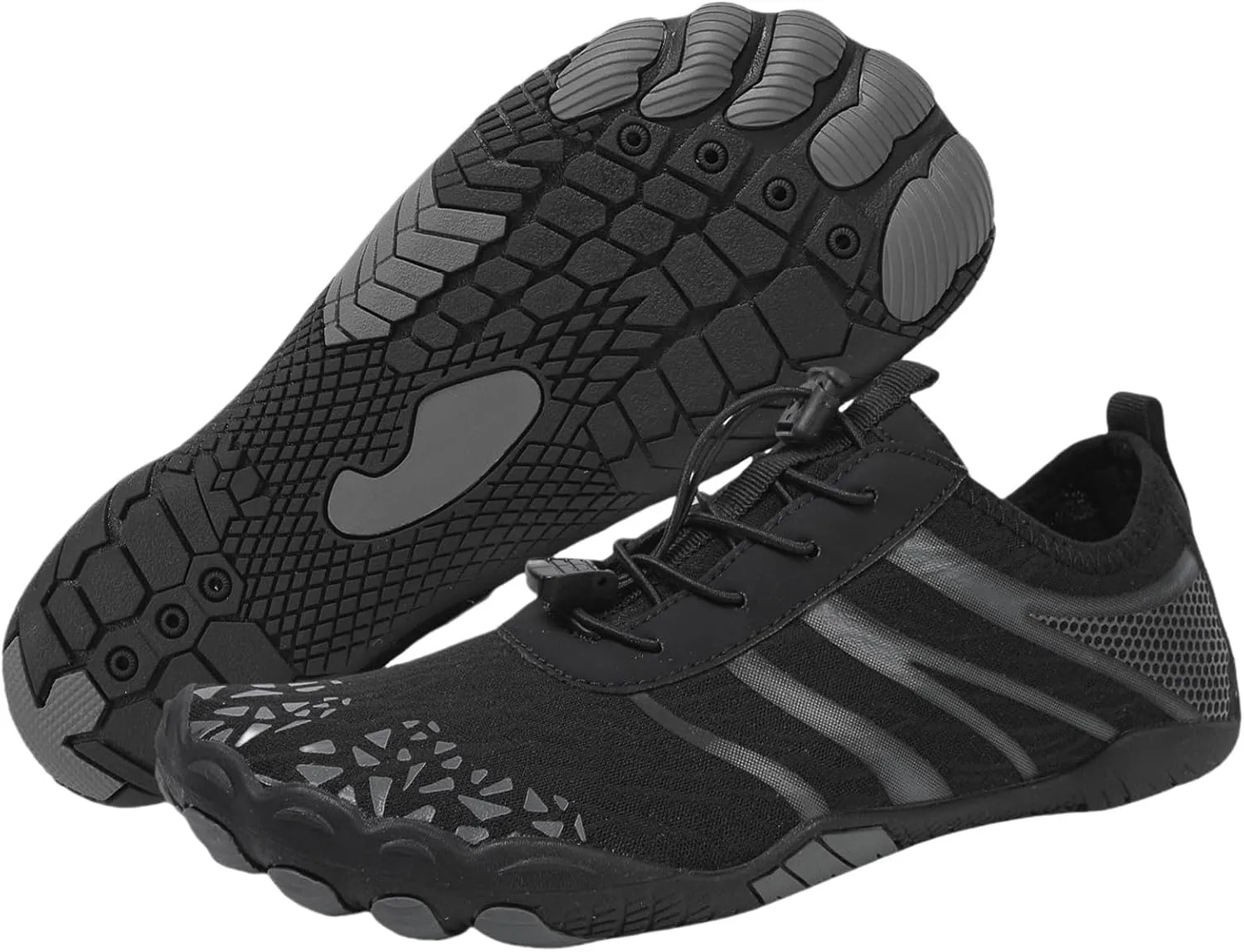 Smoneyful Hiking Footwear Barefoot Shoes Women, Breathable Non Slip, Wide Toe Water Hike, Neuropathy Grounded Comfort Wear