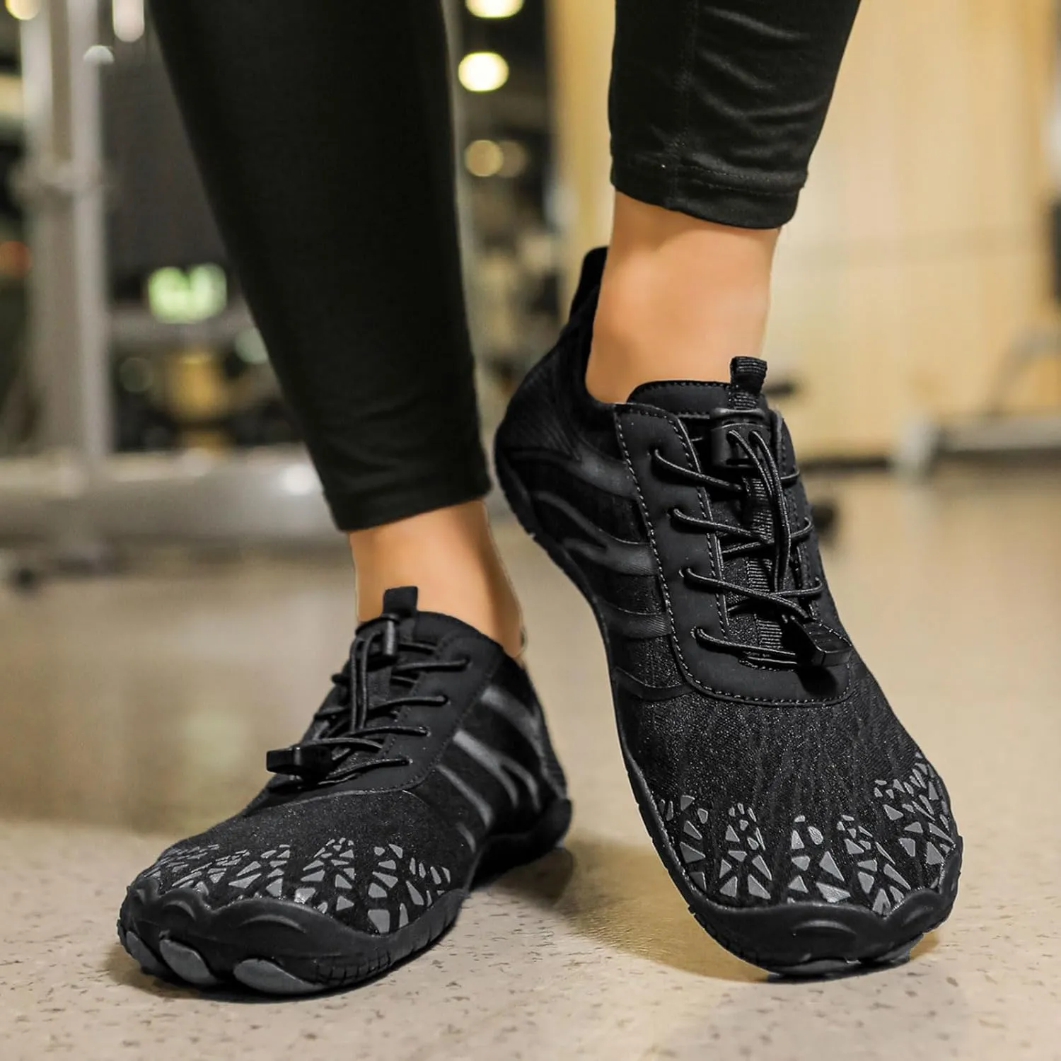 Smoneyful Hiking Footwear Barefoot Shoes Women, Breathable Non Slip, Wide Toe Water Hike, Neuropathy Grounded Comfort Wear