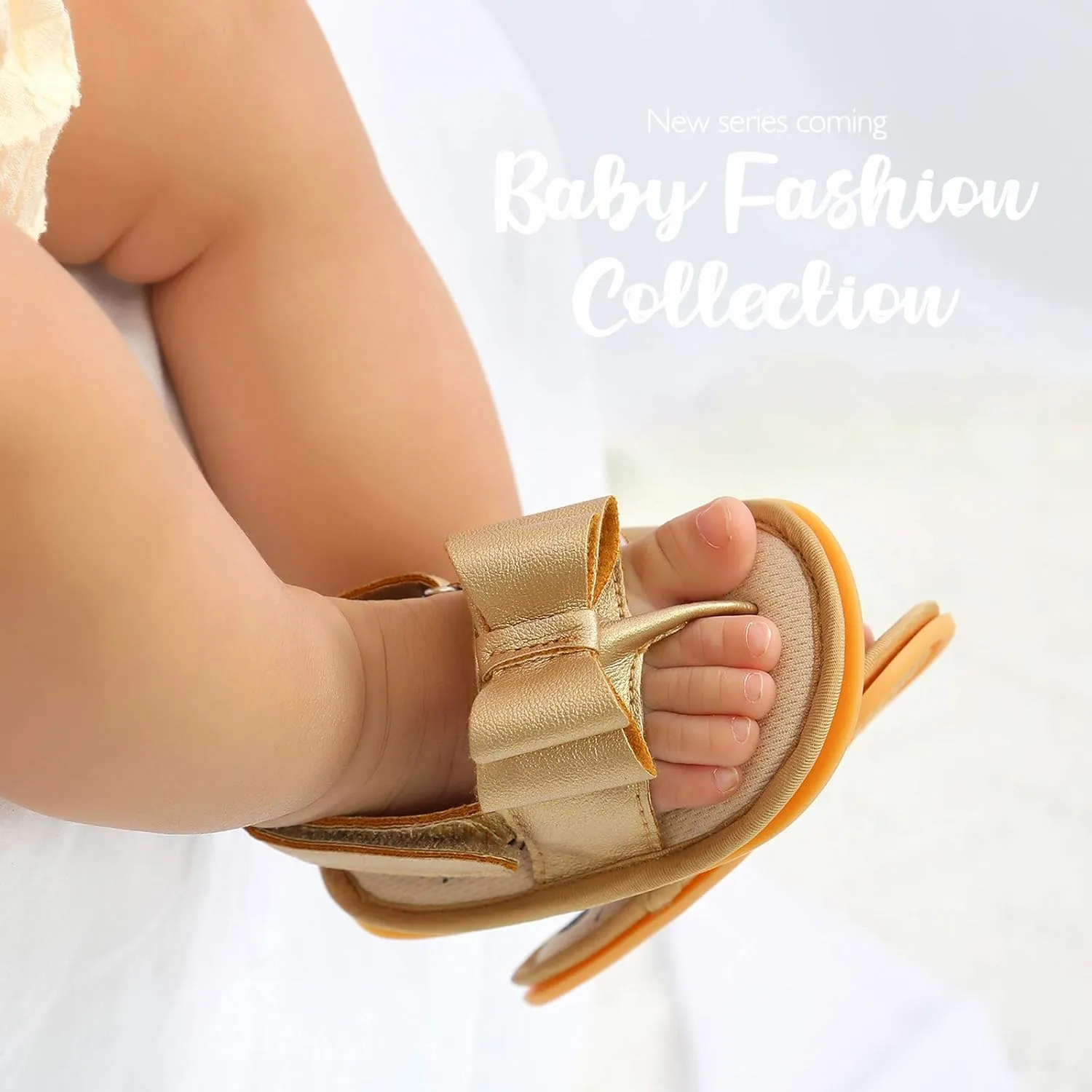 Sock Shoe Sole Bow Sandals Shoes Rubber Non-Slip Baby Girls Summer Boys Soft Walking Flat Girls Clothes Boy