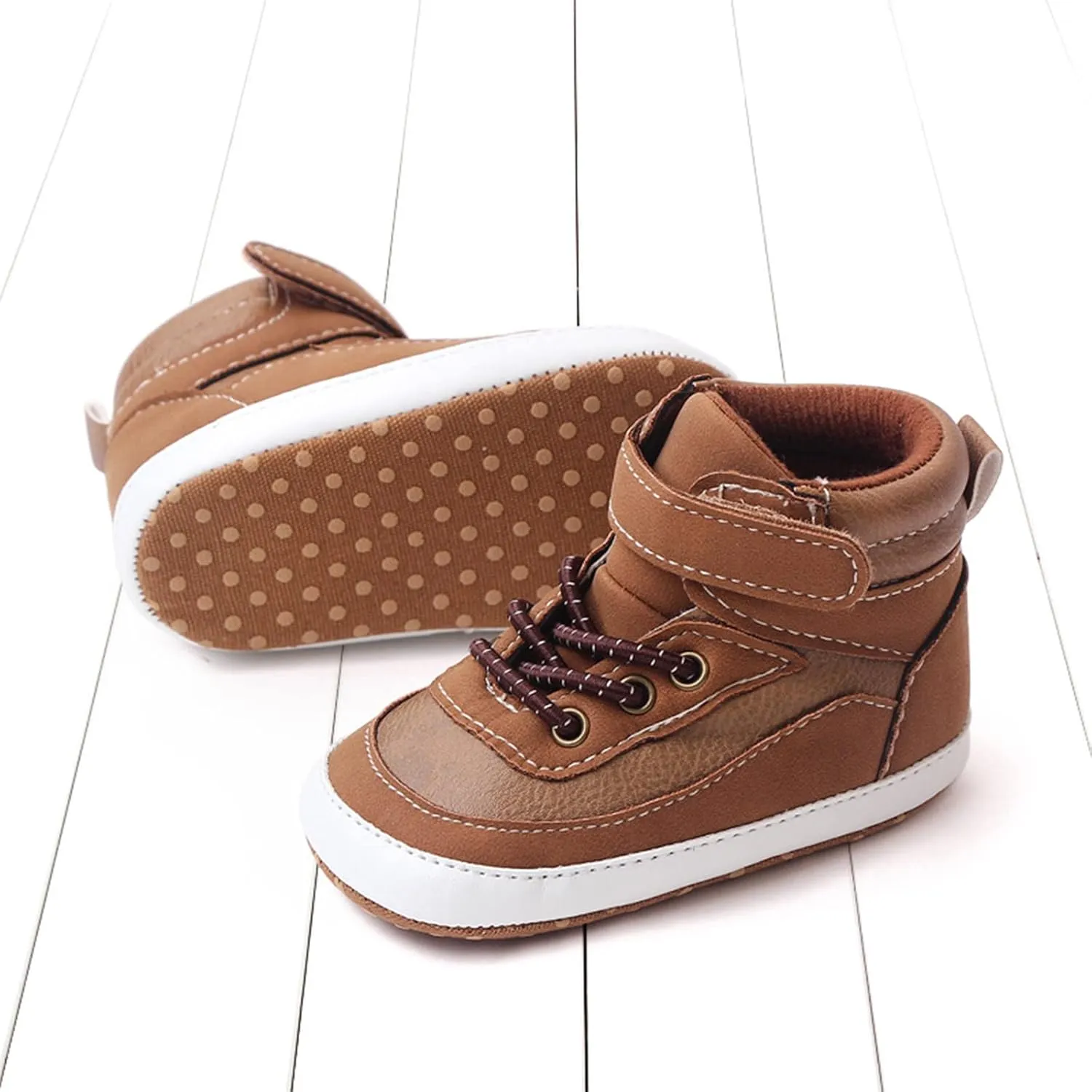 Spring and Summer Children Infant Toddler Shoes Boys and Girls Sports Shoes Flat Bottom High Top Girls Soccer