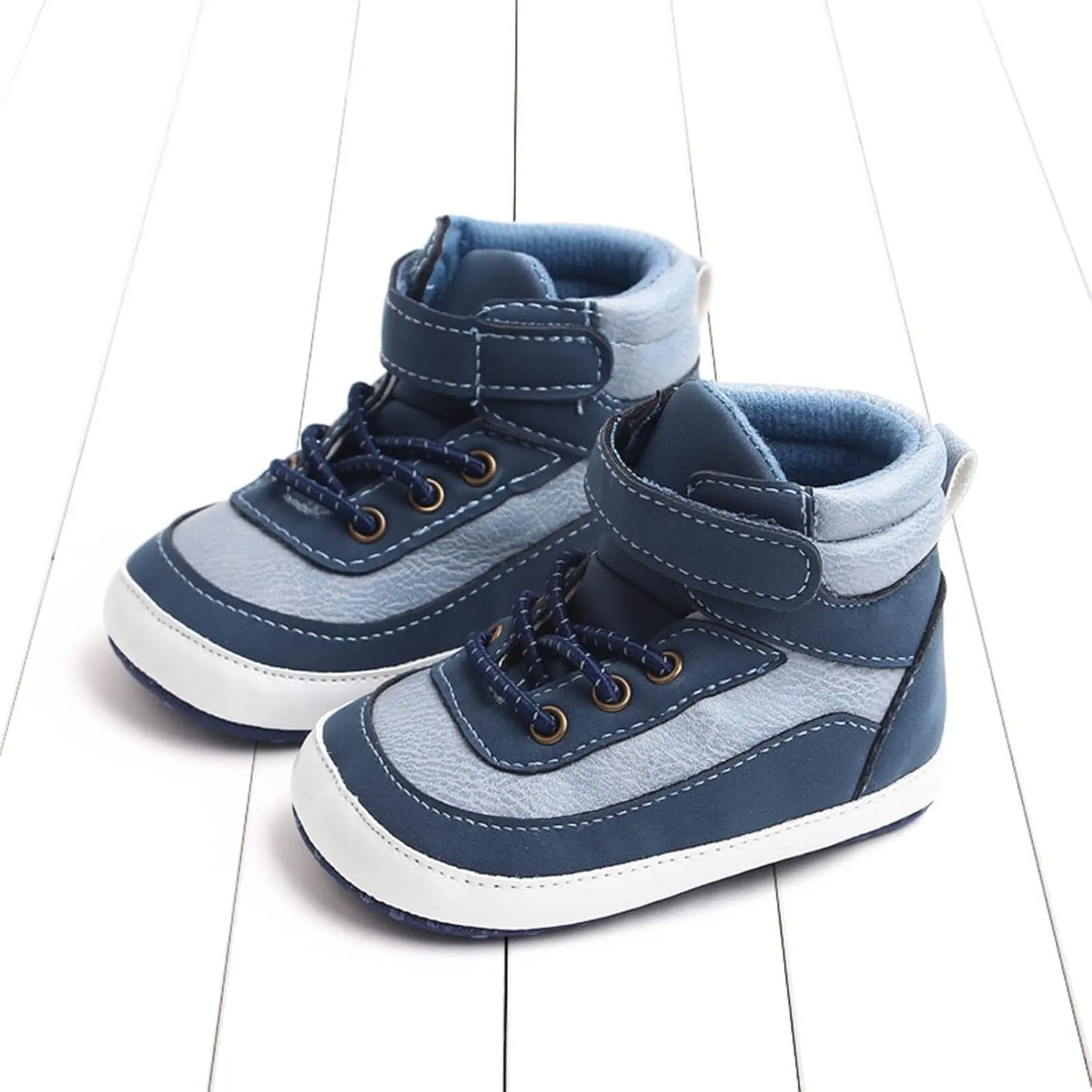 Spring and Summer Children Infant Toddler Shoes Boys and Girls Sports Shoes Flat Bottom High Top Girls Soccer