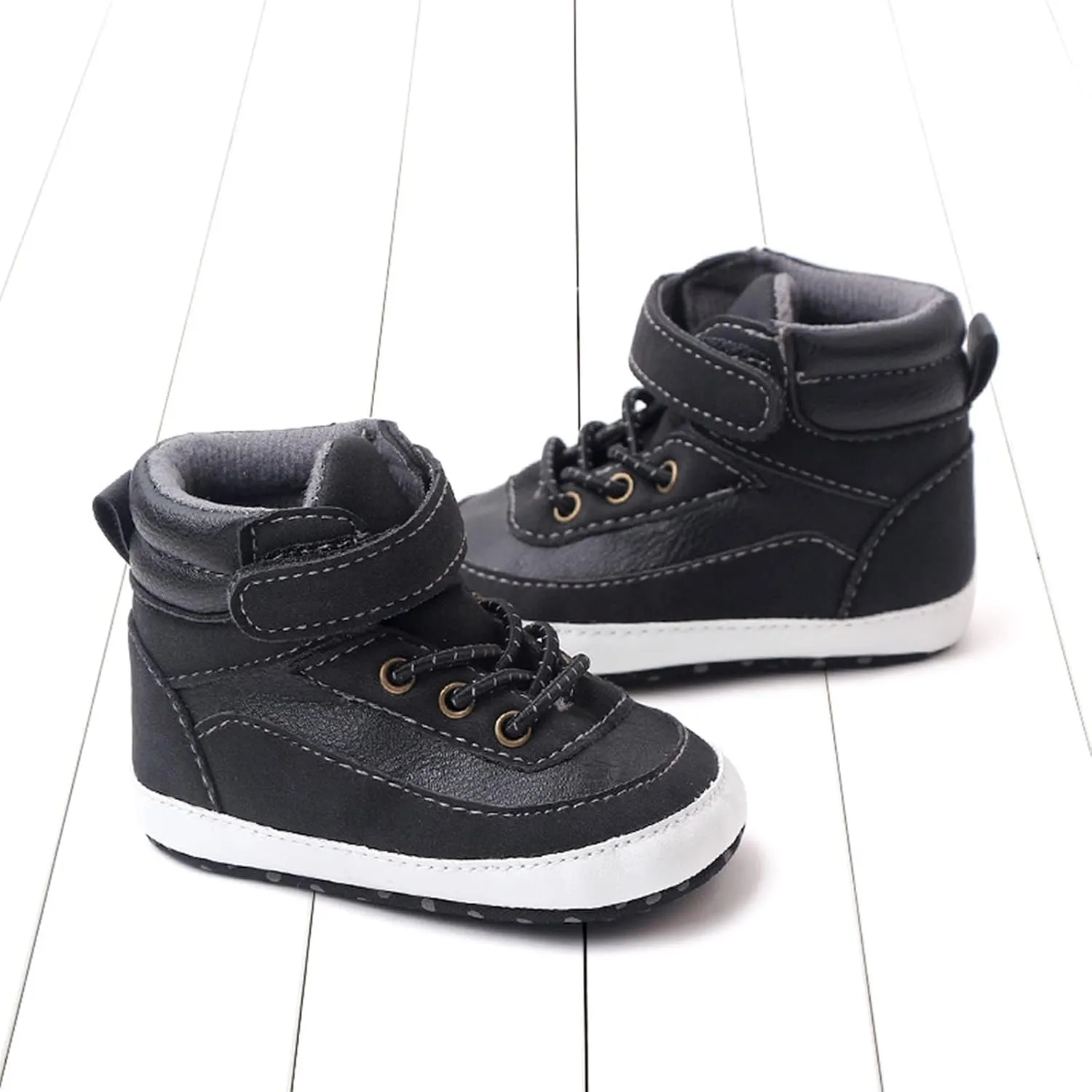 Spring and Summer Children Infant Toddler Shoes Boys and Girls Sports Shoes Flat Bottom High Top Girls Soccer