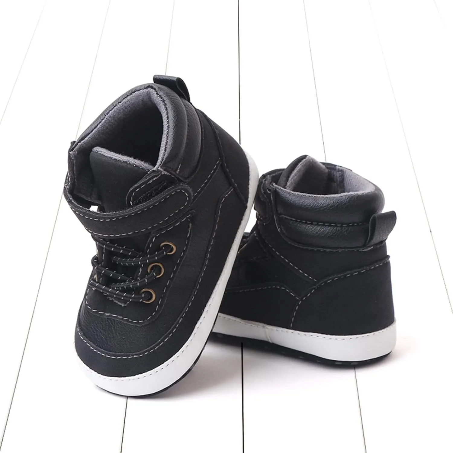 Spring and Summer Children Infant Toddler Shoes Boys and Girls Sports Shoes Flat Bottom High Top Girls Soccer