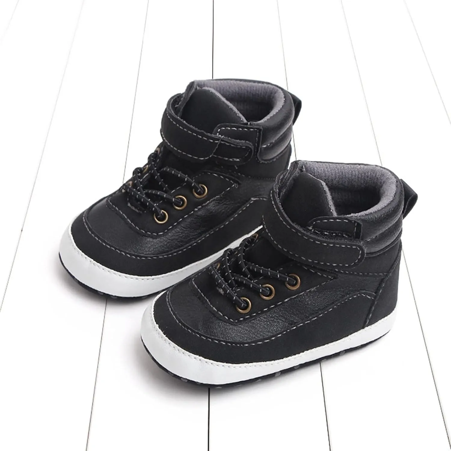 Spring and Summer Children Infant Toddler Shoes Boys and Girls Sports Shoes Flat Bottom High Top Girls Soccer