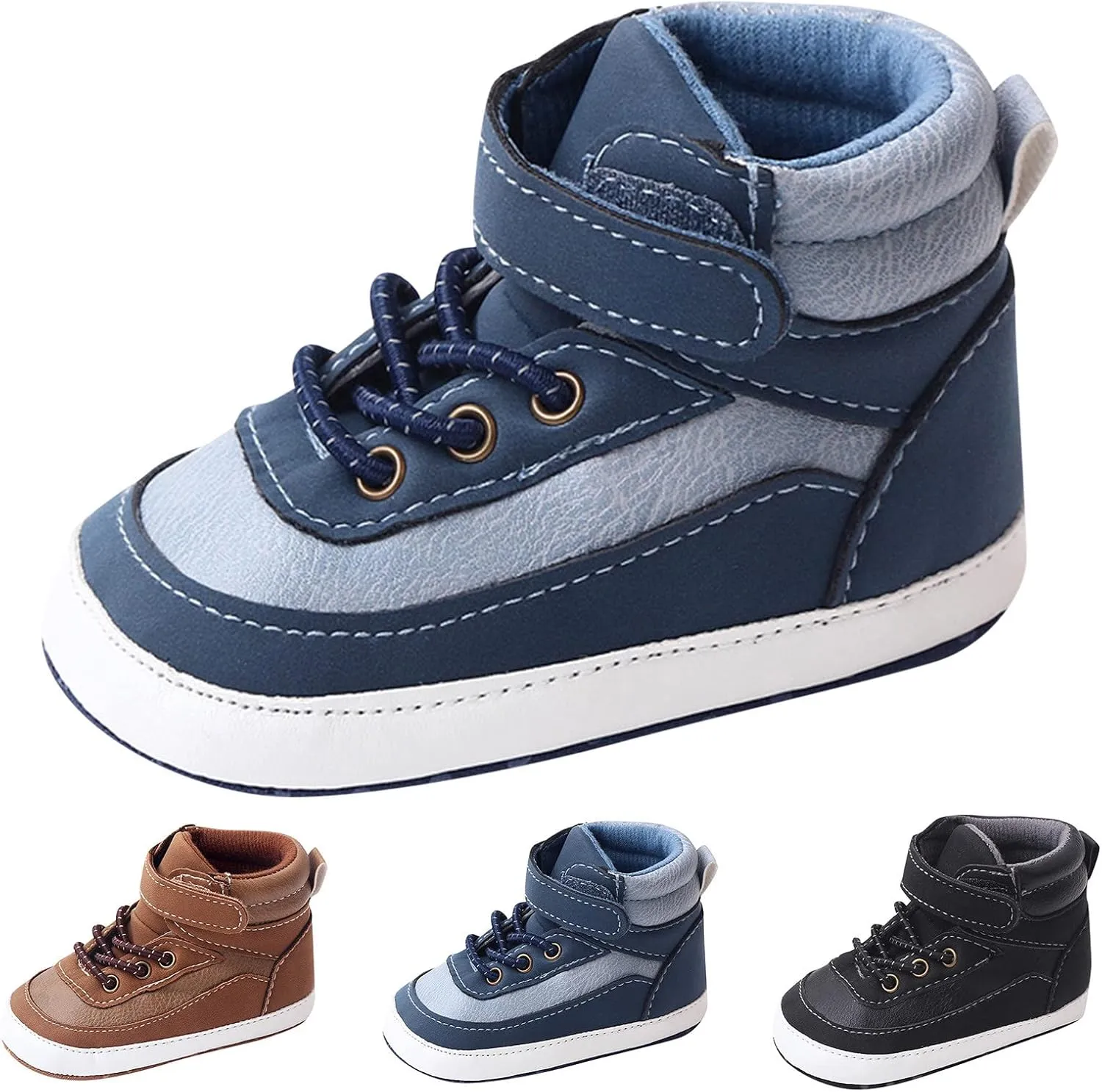 Spring and Summer Children Infant Toddler Shoes Boys and Girls Sports Shoes Flat Bottom High Top Girls Soccer