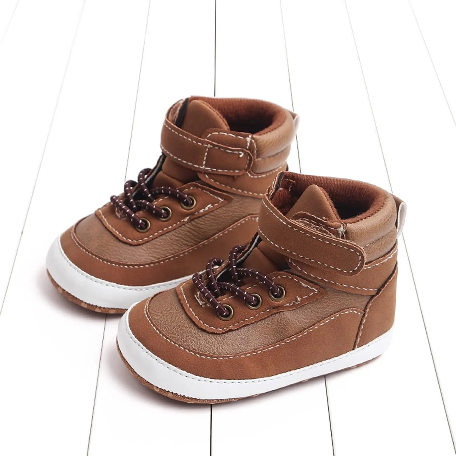 Spring and Summer Children Infant Toddler Shoes Boys and Girls Sports Shoes Flat Bottom High Top Girls Soccer
