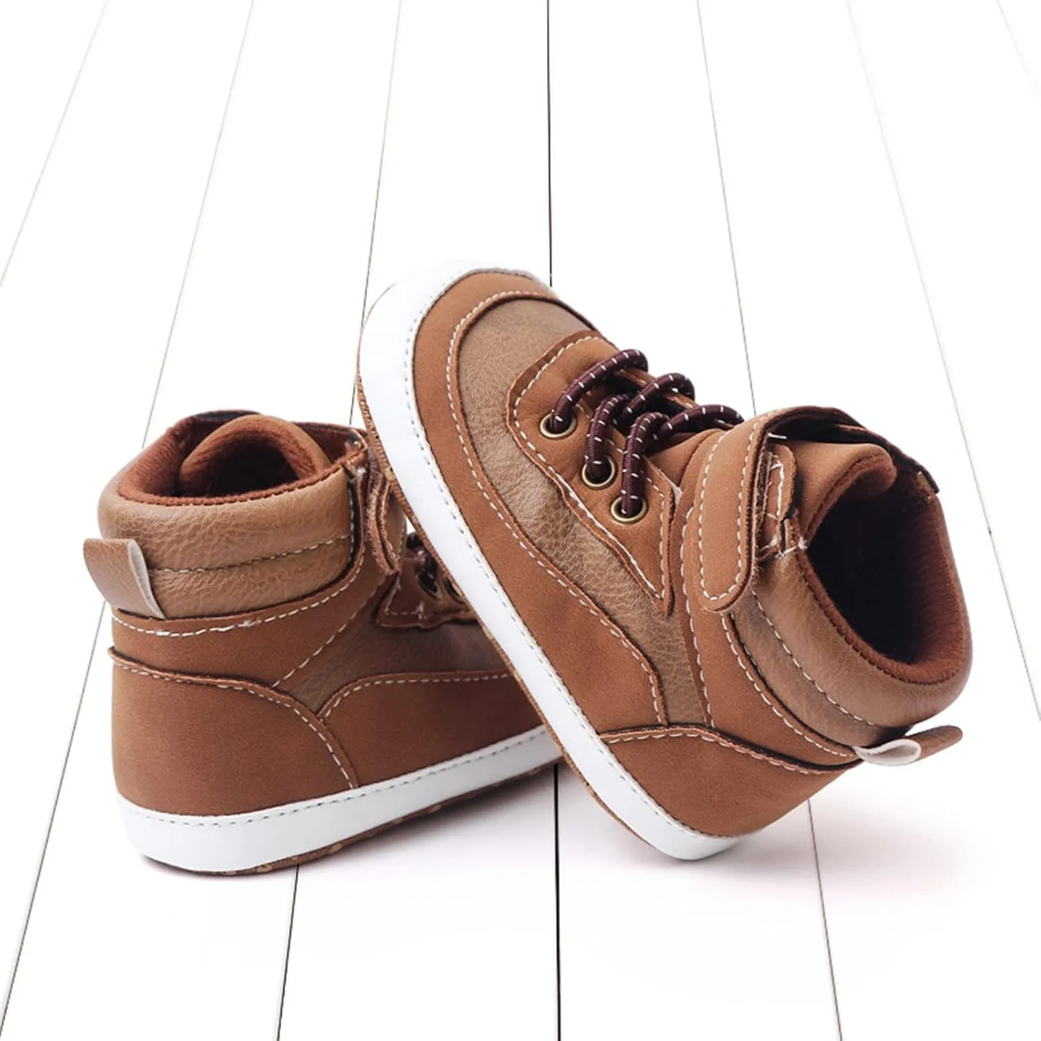 Spring and Summer Children Infant Toddler Shoes Boys and Girls Sports Shoes Flat Bottom High Top Girls Soccer