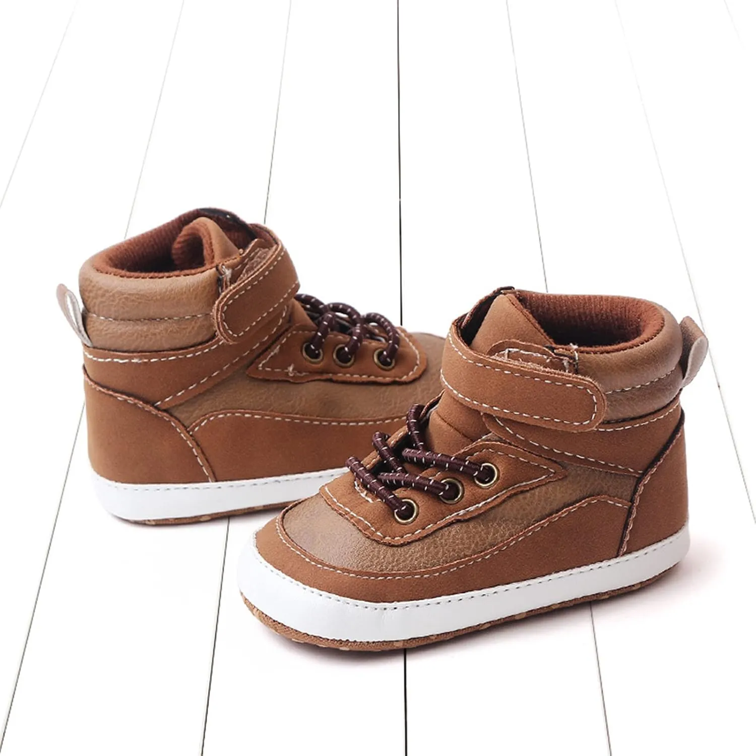 Spring and Summer Children Infant Toddler Shoes Boys and Girls Sports Shoes Flat Bottom High Top Girls Soccer
