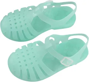 Toddler Baby Boys Girls Slip On Shoes Cute Candy Hollow Out Sandals Shoes Non-slip Soft Sole Beach Flats Sandals B-47 Mint Green 9