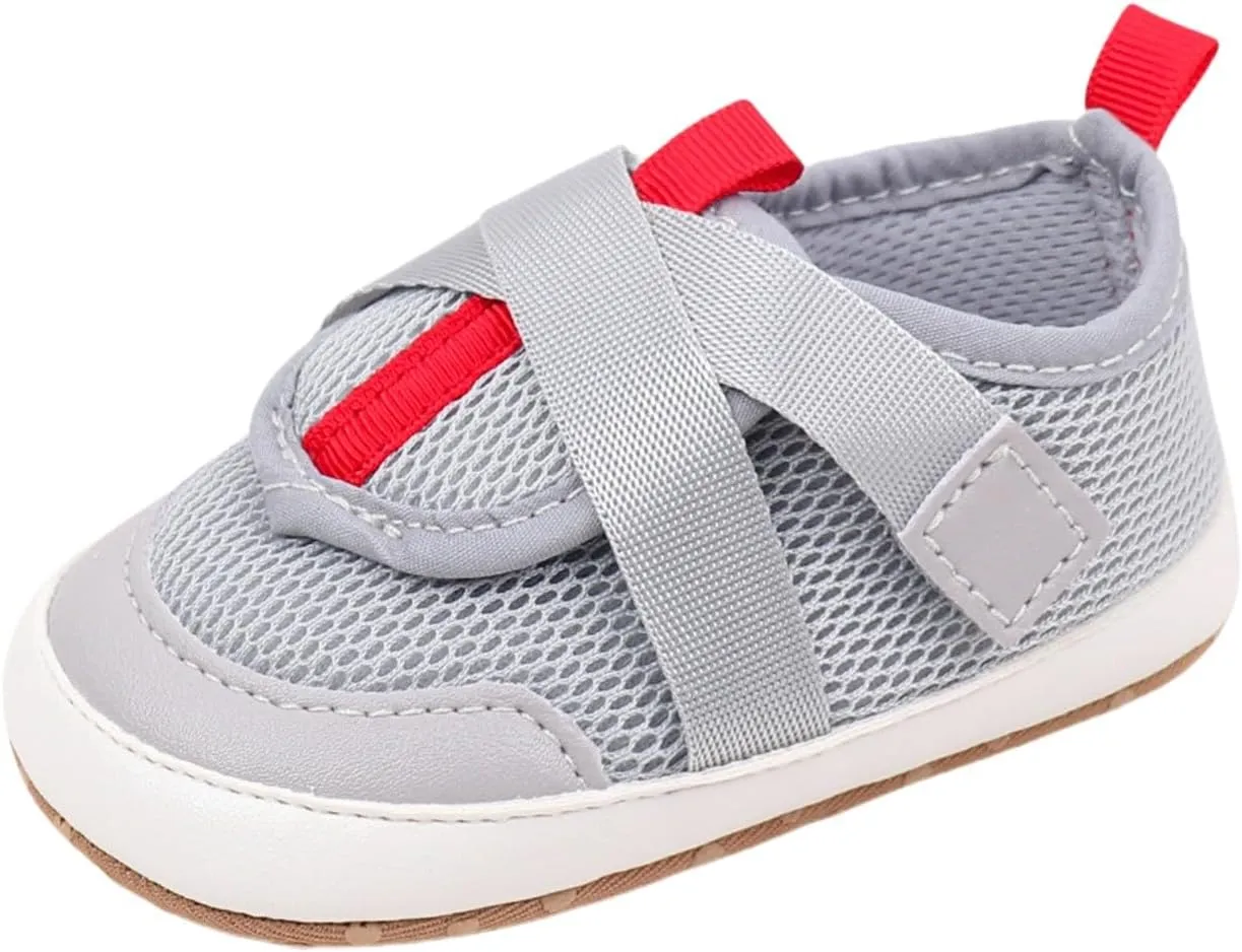 Toddler Slip On Shoes Baby Boy Girl Woven Loafers Mesh Sports Shoes Solid Color Baby Infant First Walking Shoes