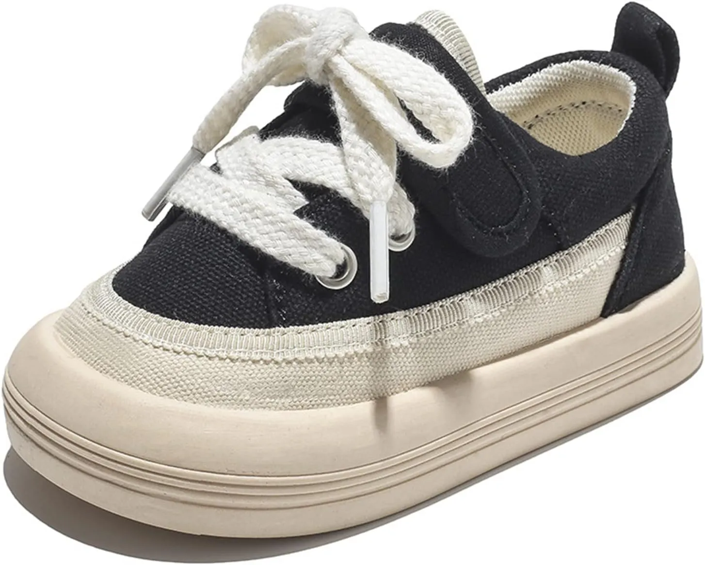 Unisex Baby Boy Girl Low Top Canvas Sneaker Soft Sole Infant Lace up Shoe Toddler Slip-On Cute Casual Running Shoes
