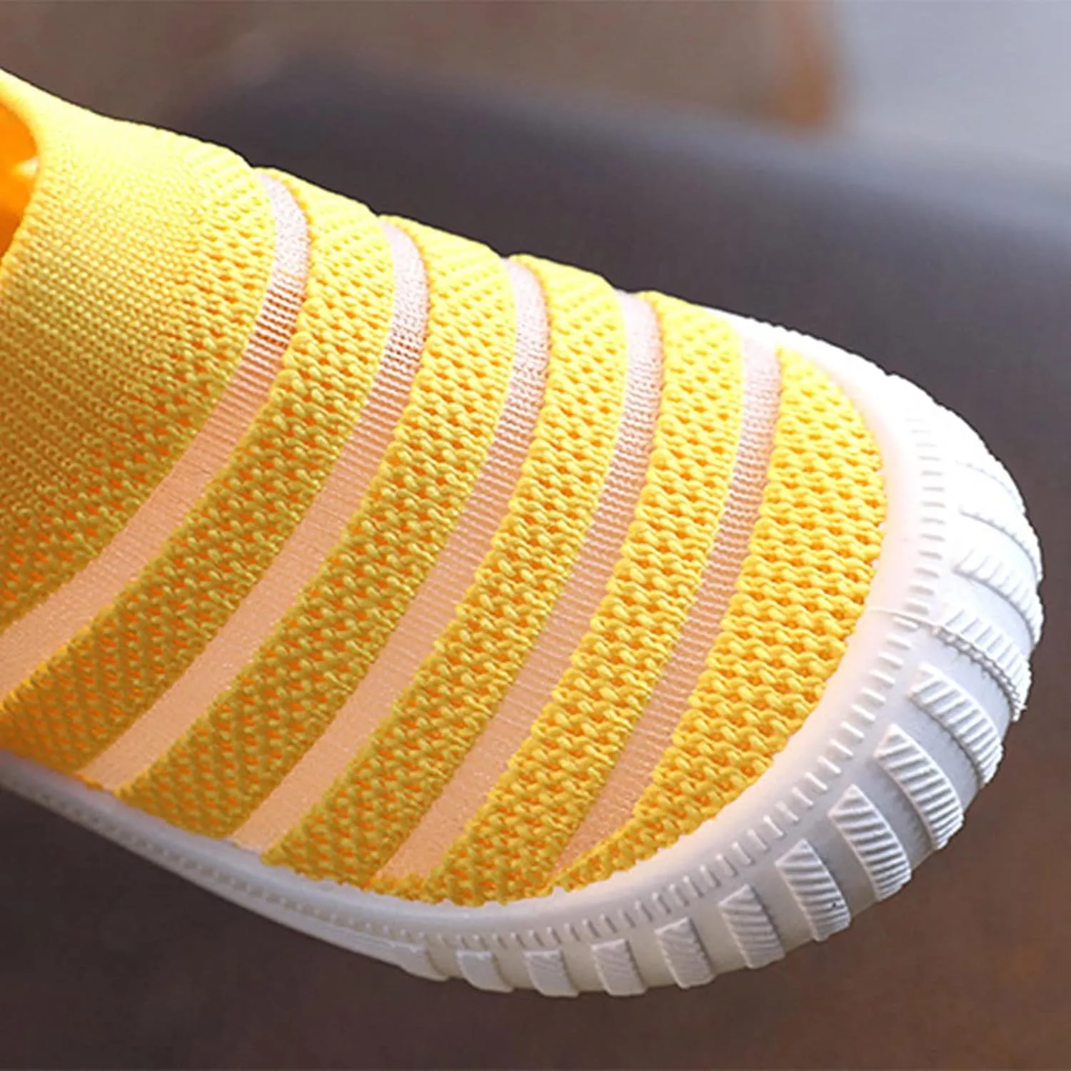 Unisex-Child Baby Toddler Boy and Girl Stretchy Knit Slip-On Sneaker Non-Slip Sock Shoes Little Kids Walking Shoes
