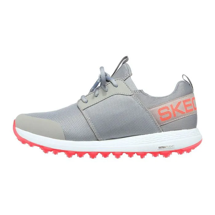 Women's Max Sport MD Spikeless Golf Shoes  Grey/Coral